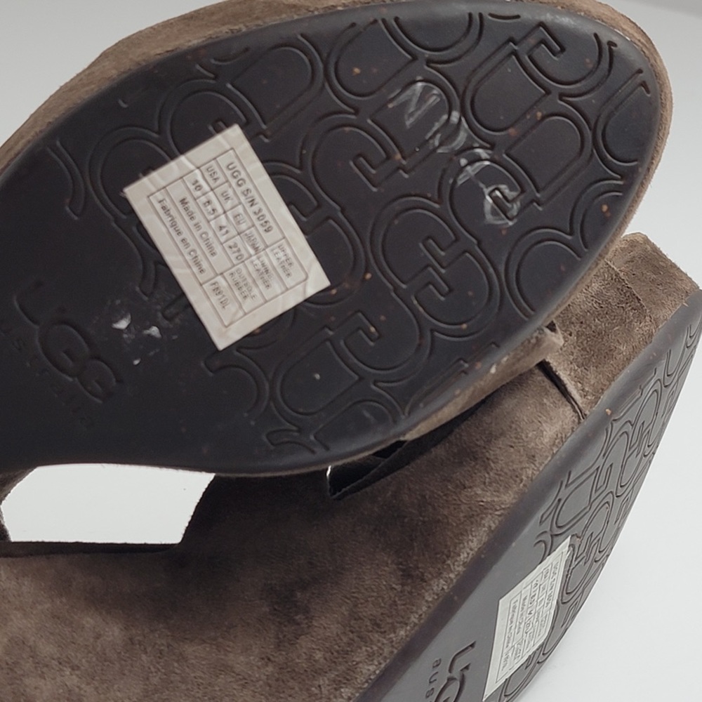 NWOT UGG Arianna Suede Wedge Sandals - Picture 6 of 9